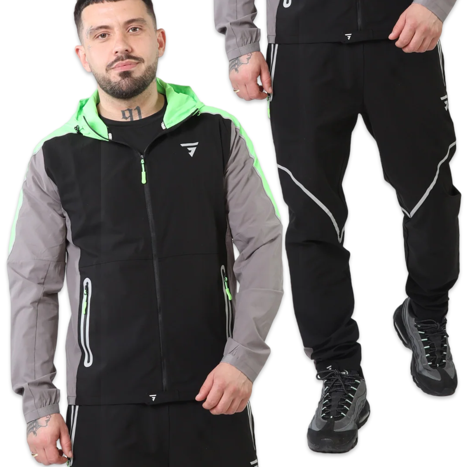 Griid Reflect Tracksuit 'Black Neon’