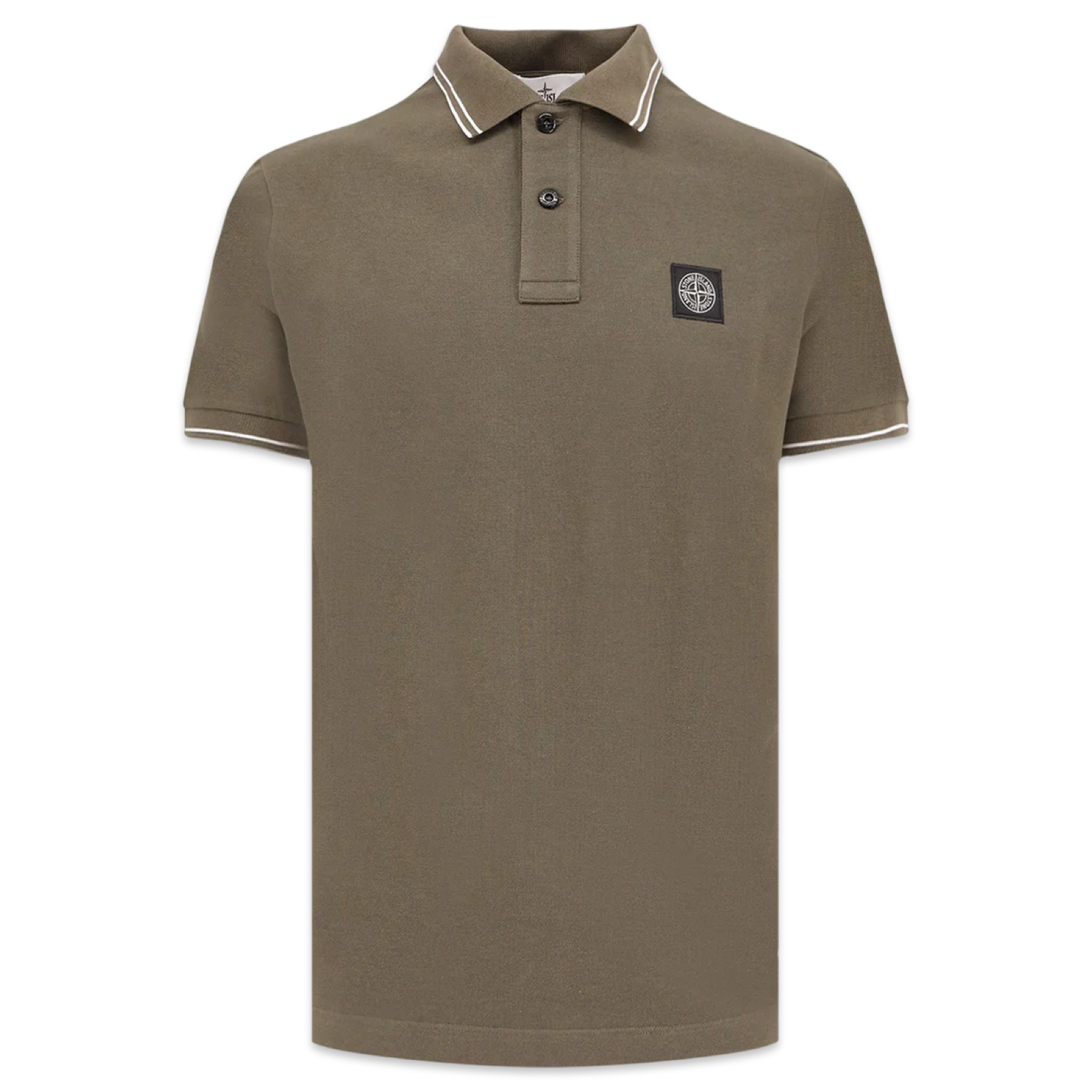 Stone Island Small Compass Logo Polo T-Shirt 'Military Green'