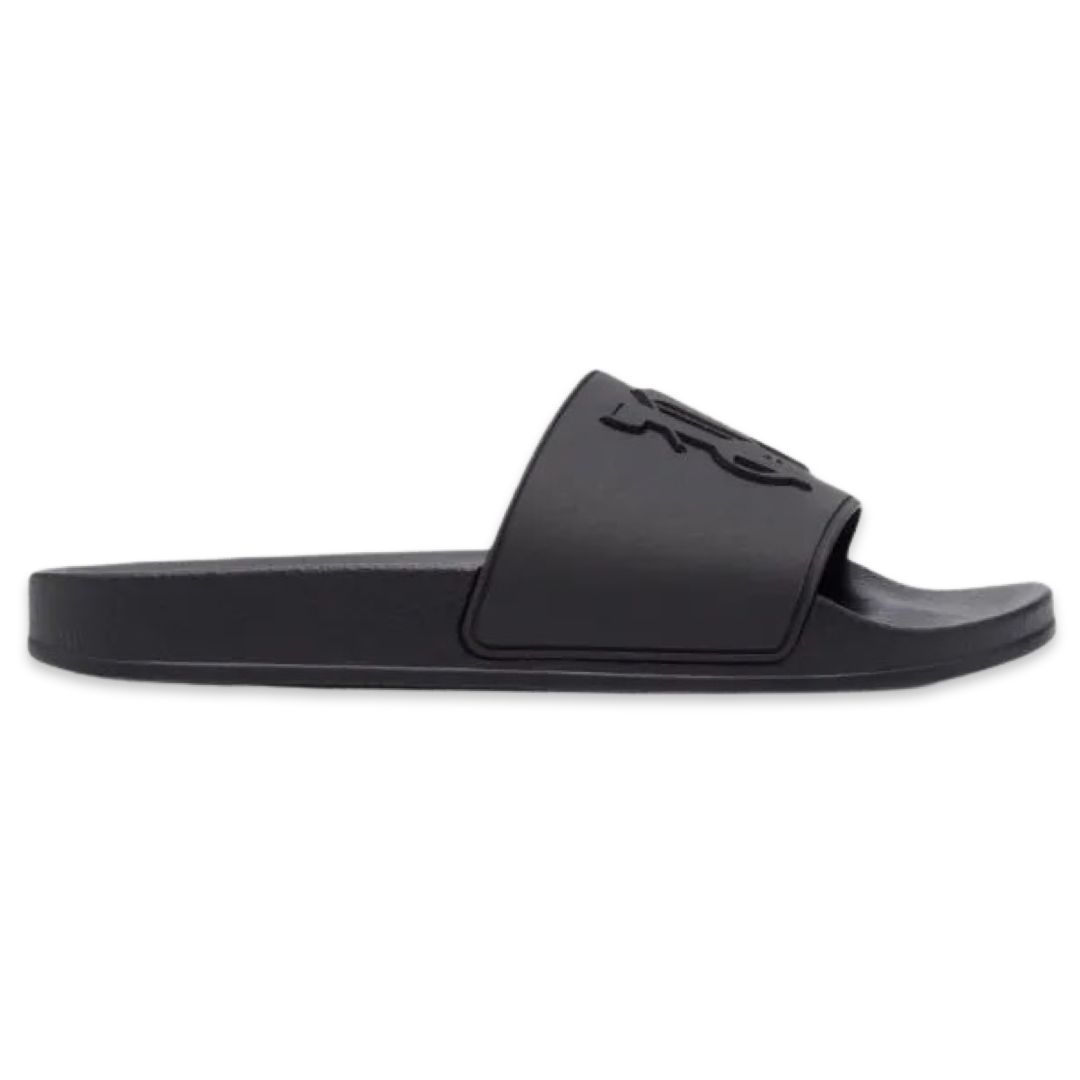 Palm Angels Monogram Slides 'Black'