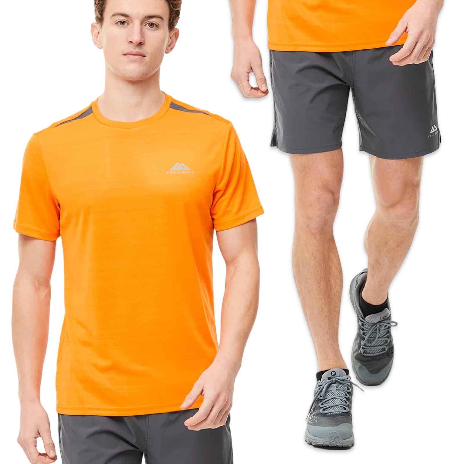 Trailberg T-Shirt & Shorts Set ‘Orange & Grey’