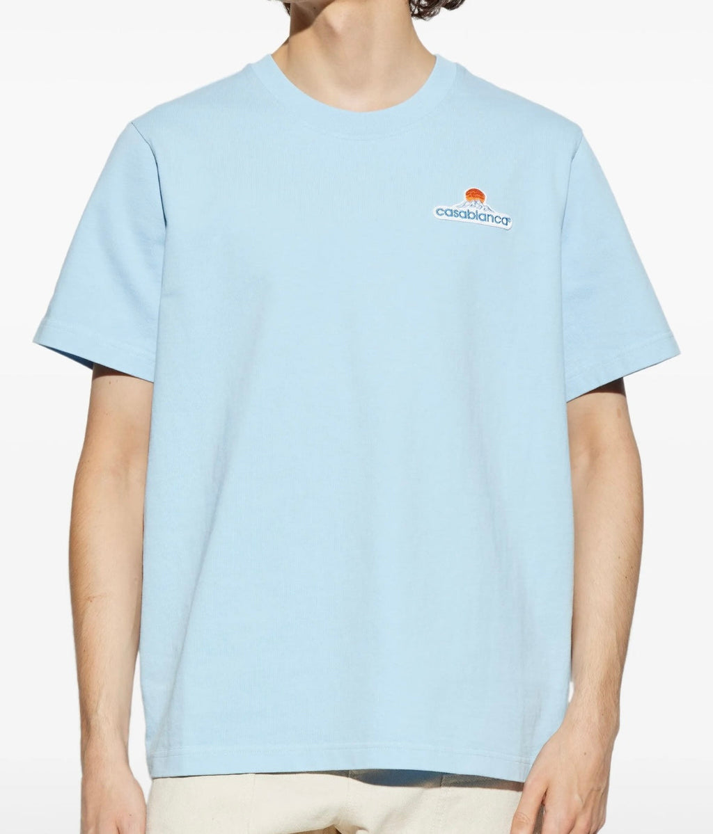 Casablanca Logo T-Shirt 'Baby Blue'