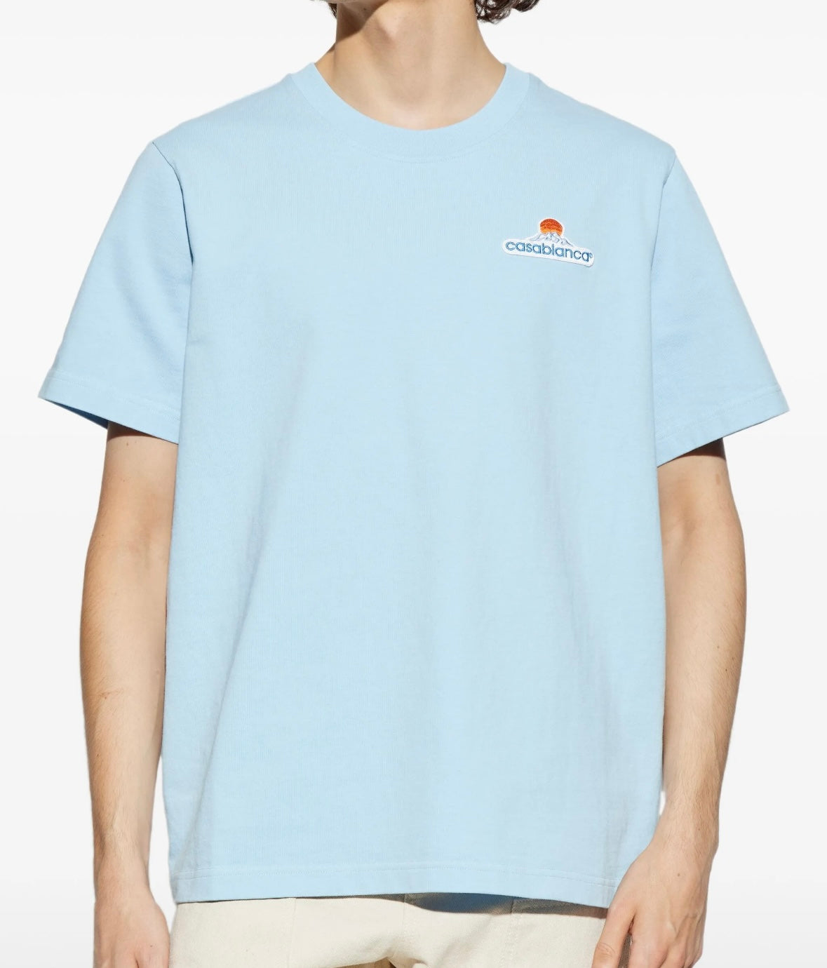Casablanca Logo T-Shirt 'Baby Blue'