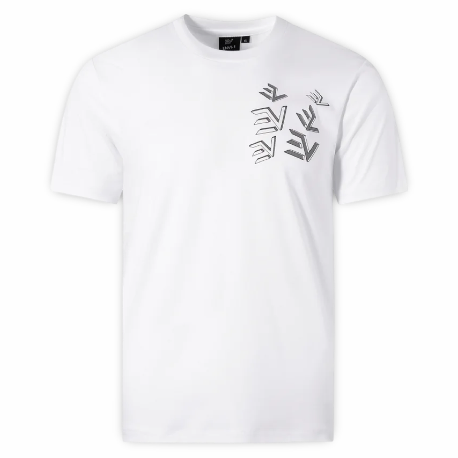Envi-1 Jigsaw Logo T-Shirt 'White/Grey’