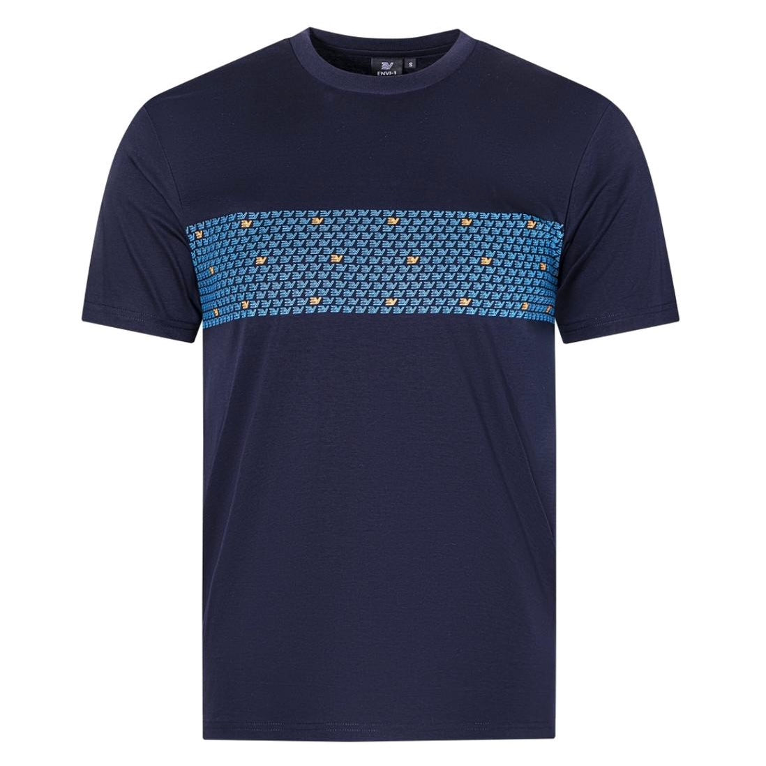 Envi-1 Fade Monogram T-shirt ‘Navy/Orange’