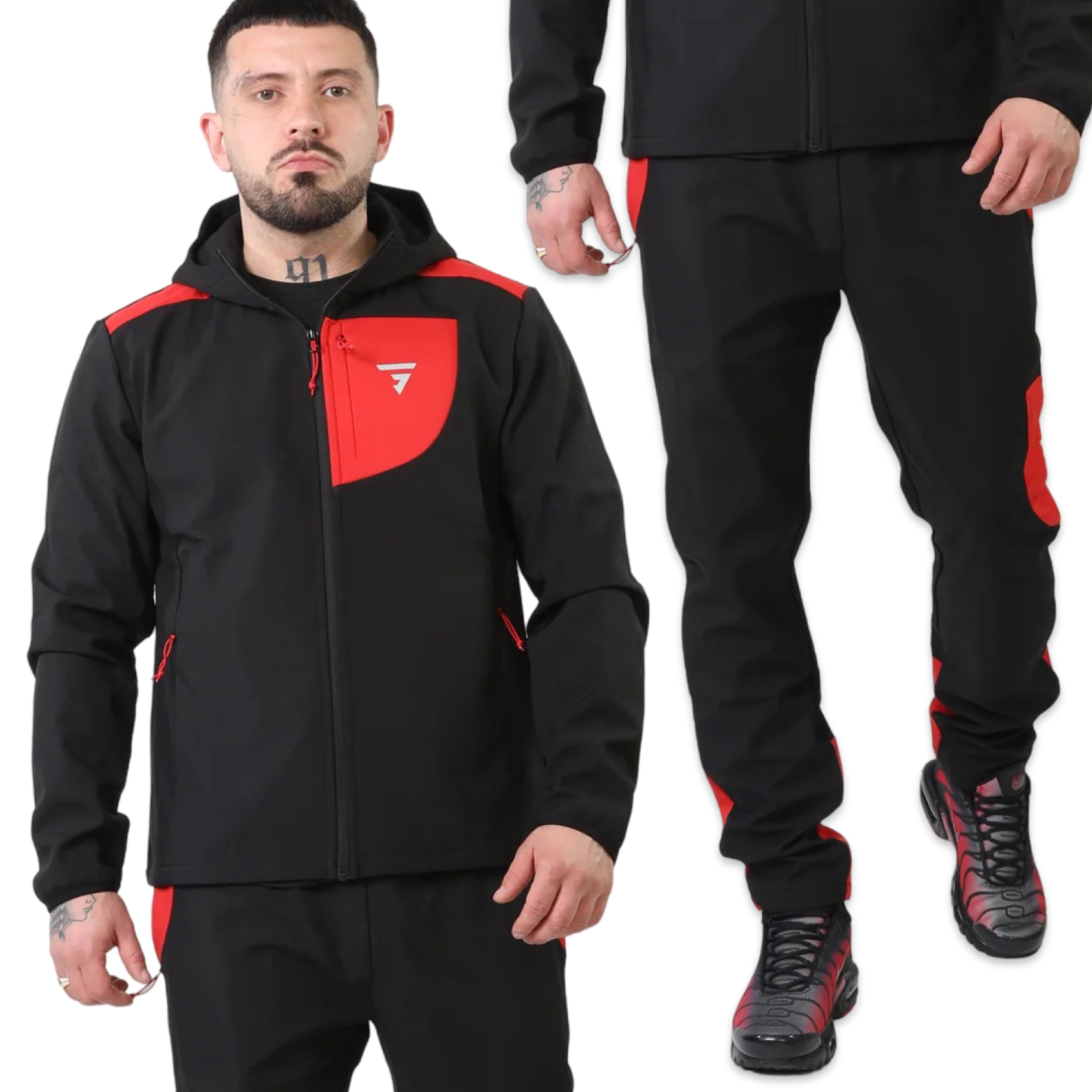 Griid Aero Tracksuit 'Black/Red’