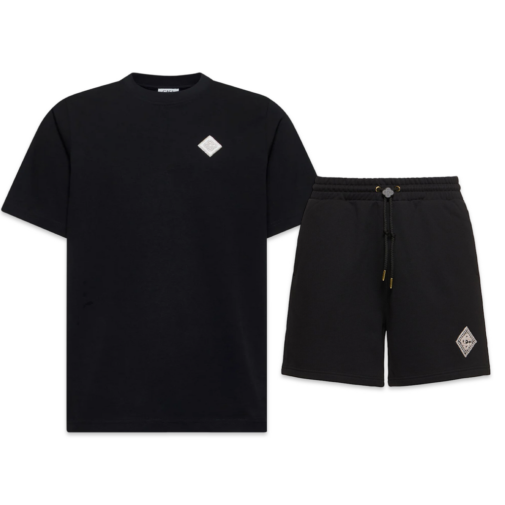 Casablanca Pearl Monogram Shorts & Tee Set 'Black'