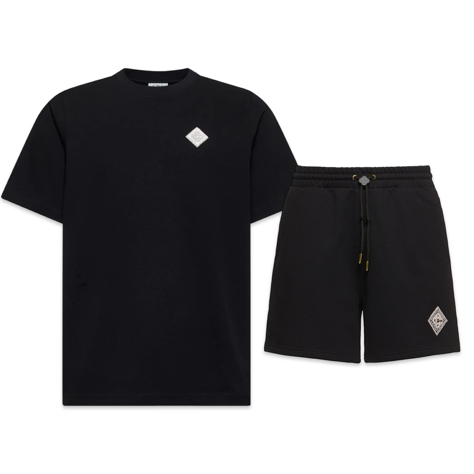 Casablanca Pearl Monogram Shorts & Tee Set 'Black'