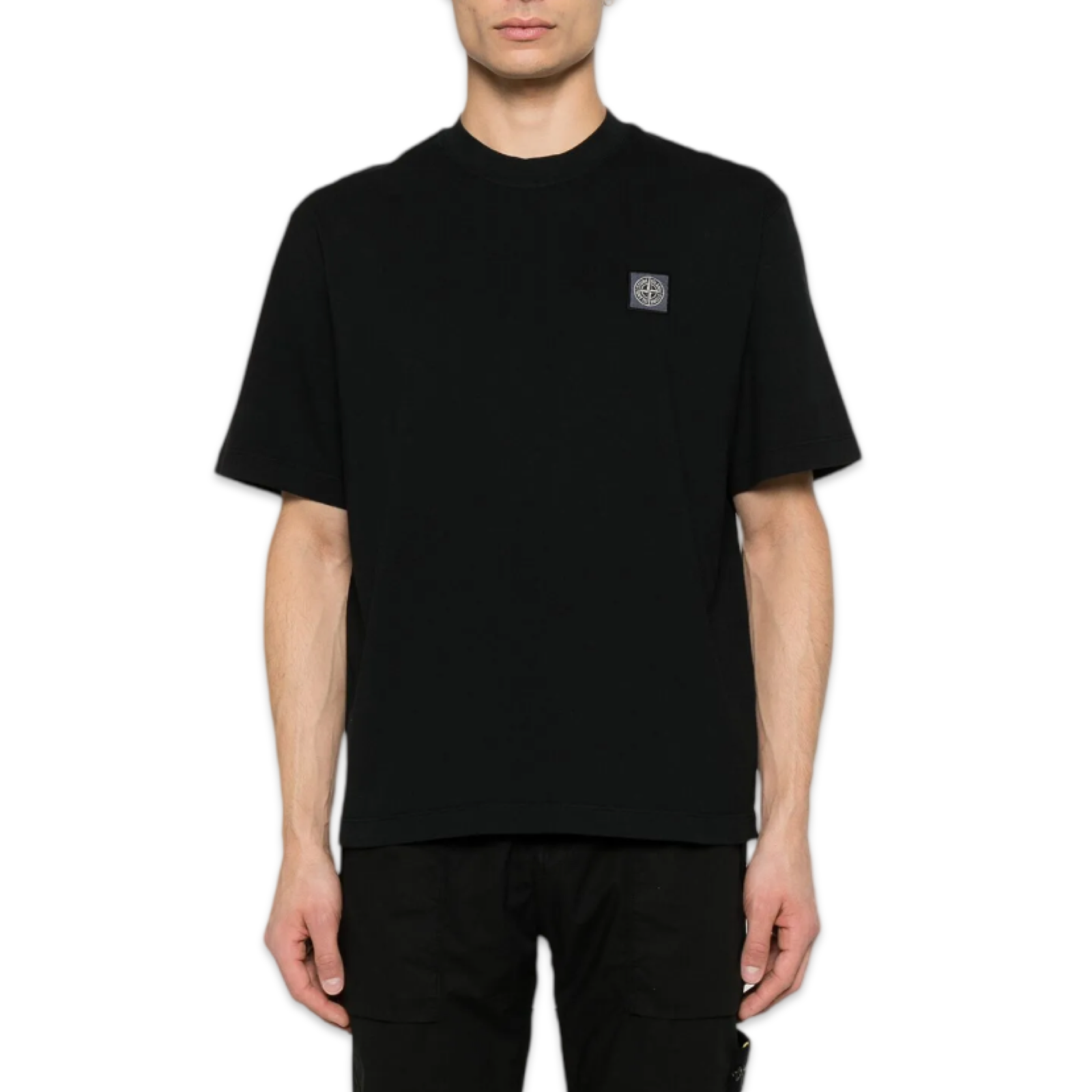 Stone Island Small Compass Logo T-Shirt 'Black'