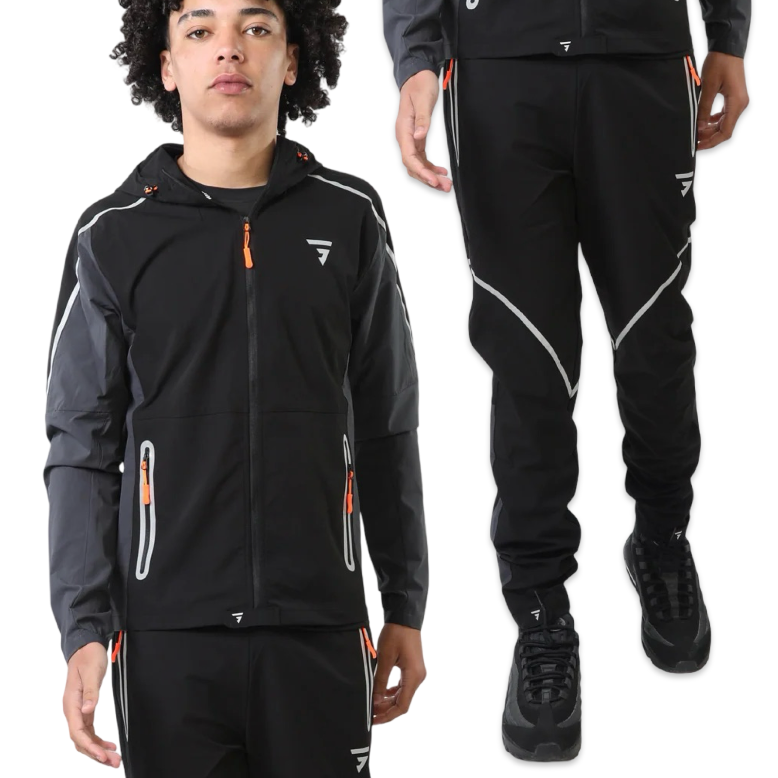 Griid Reflect Tracksuit 'Black/Orange'