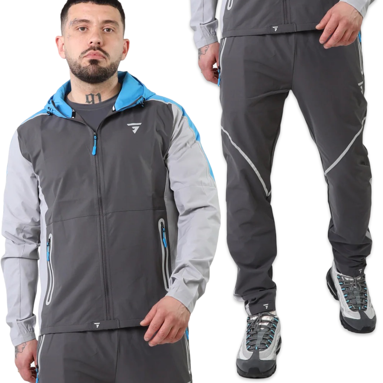 Griid Reflect Tracksuit 'Grey & Blue’