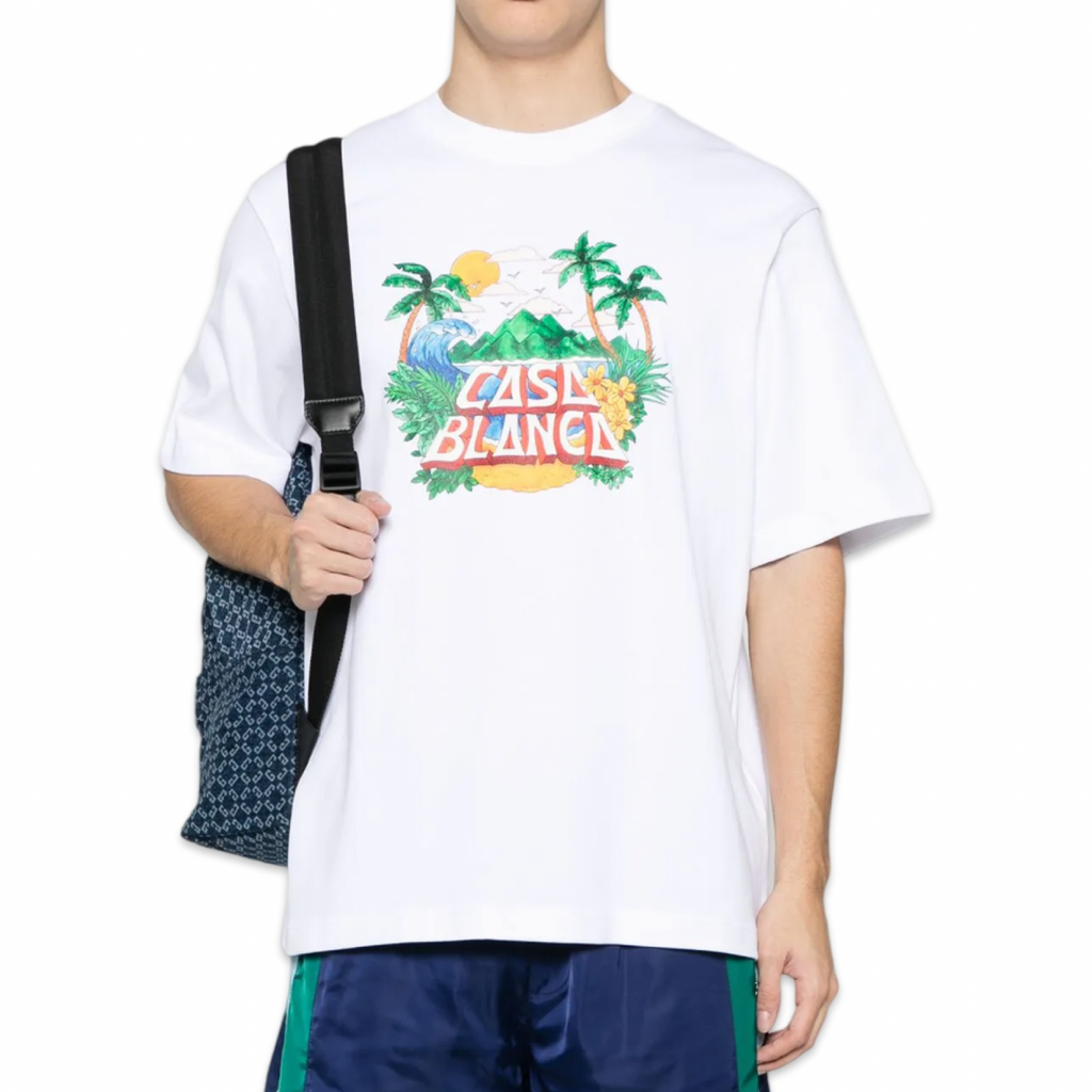 Casablanca Beach Wave Oversized T-Shirt 'White'