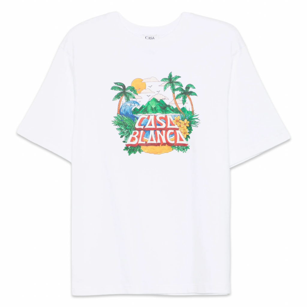 Casablanca Beach Wave Oversized T-Shirt 'White'
