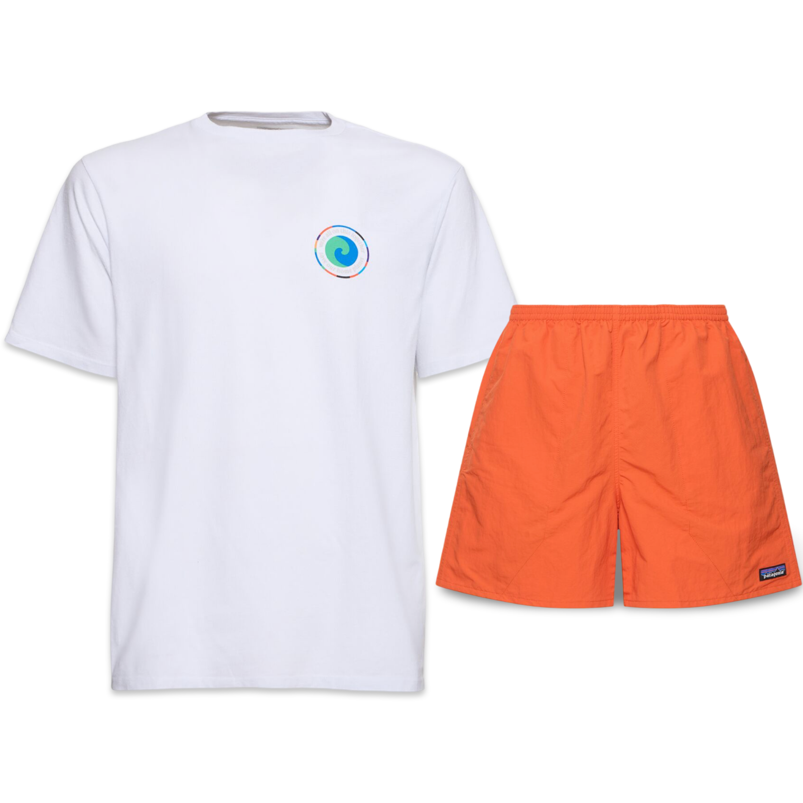 Patagonia Shorts & Tee Set ‘Orange’