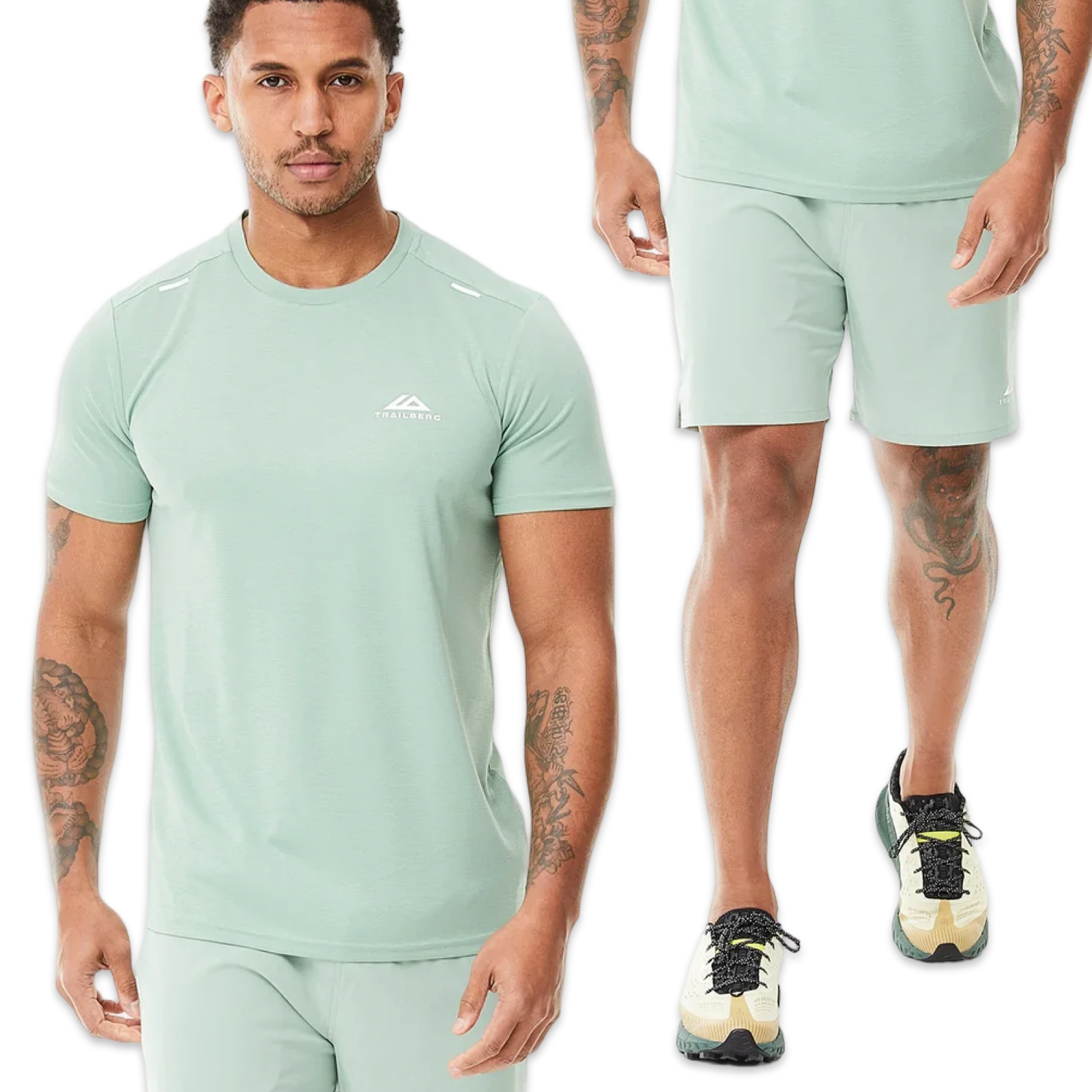 Trailberg Cloud T-Shirt & Shorts Set ‘Mint’