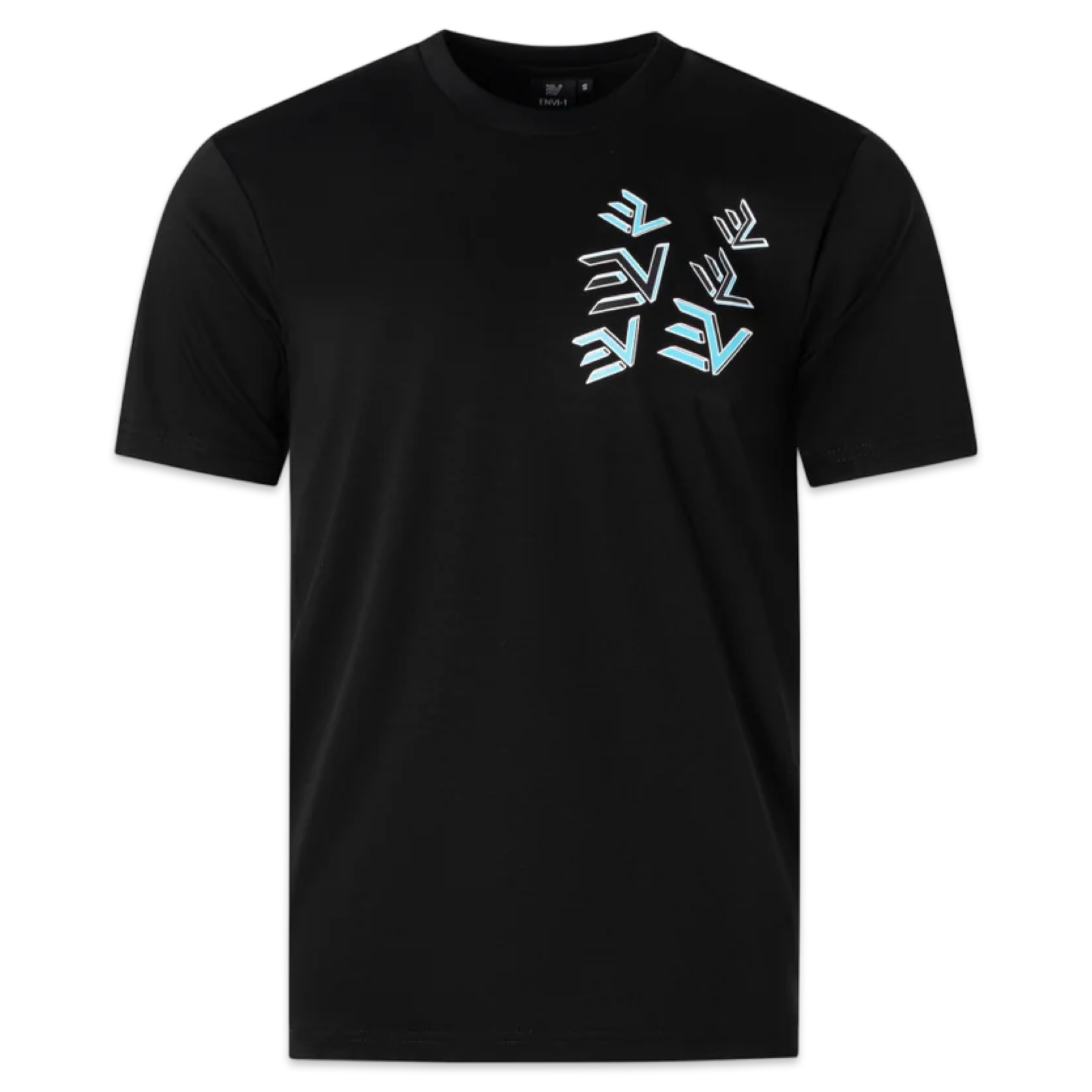 Envi-1 Jigsaw Logo T-Shirt 'Black/Aqua’