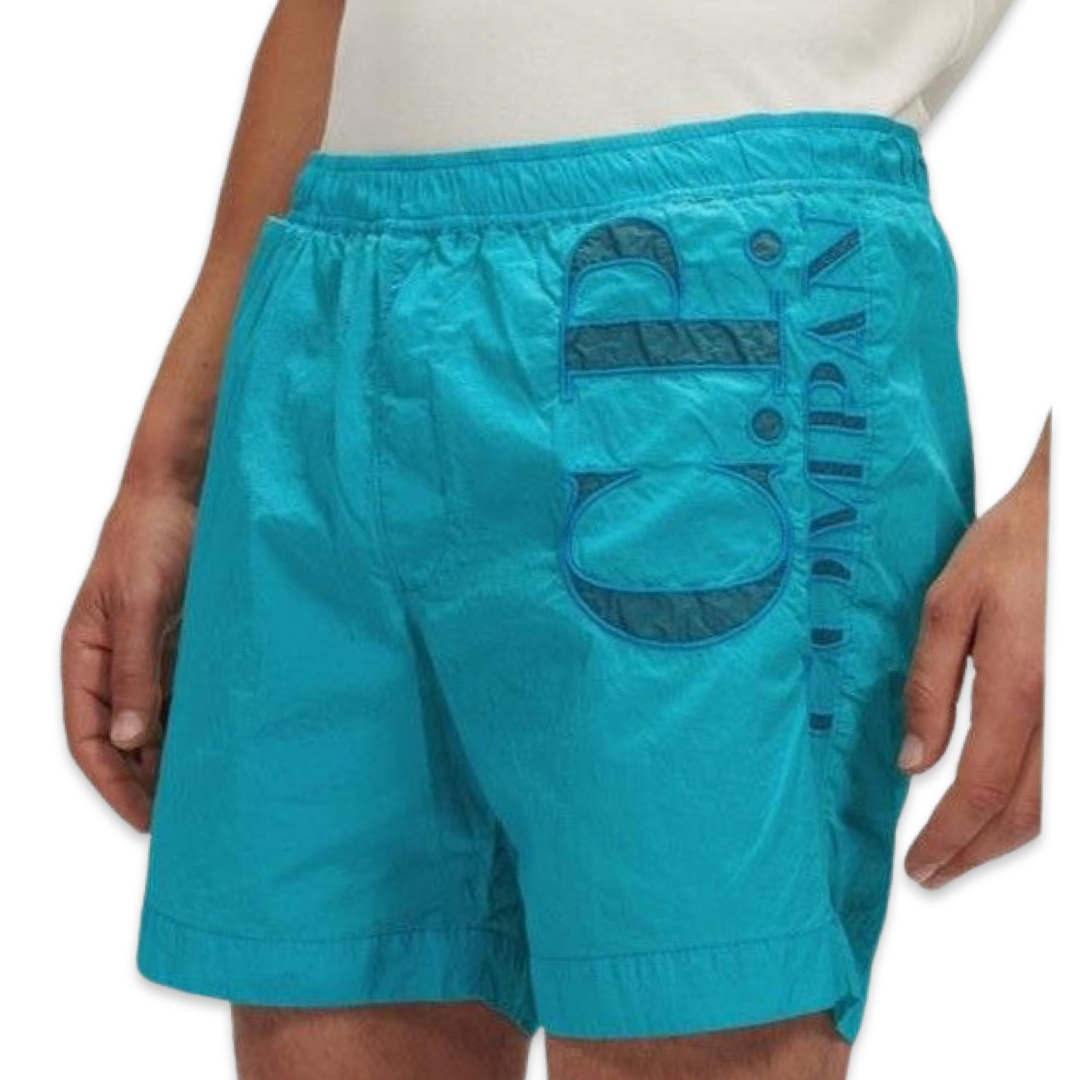 C.P Company Logo Swim Shorts 'Teal'