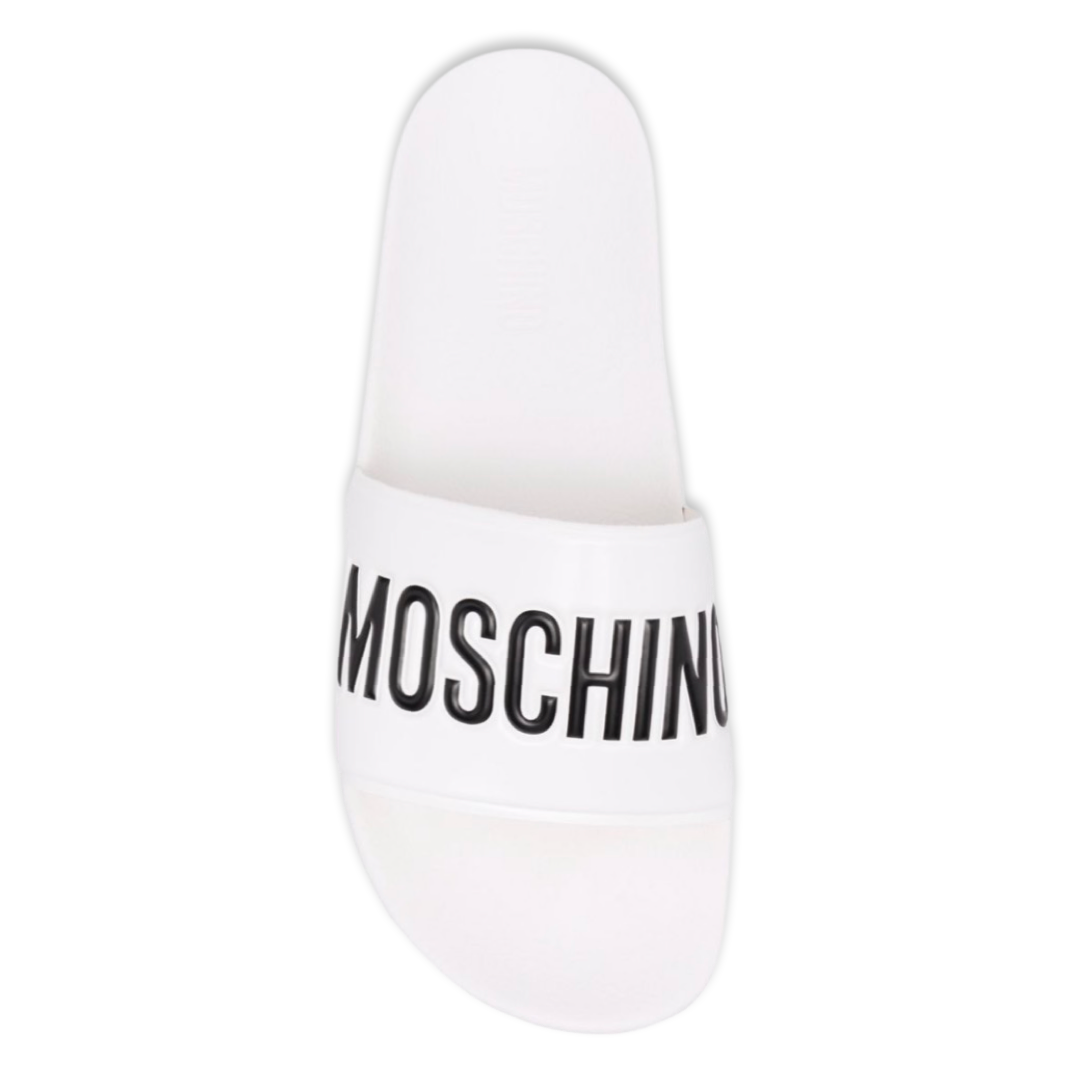 Moschino Logo Slides 'White'