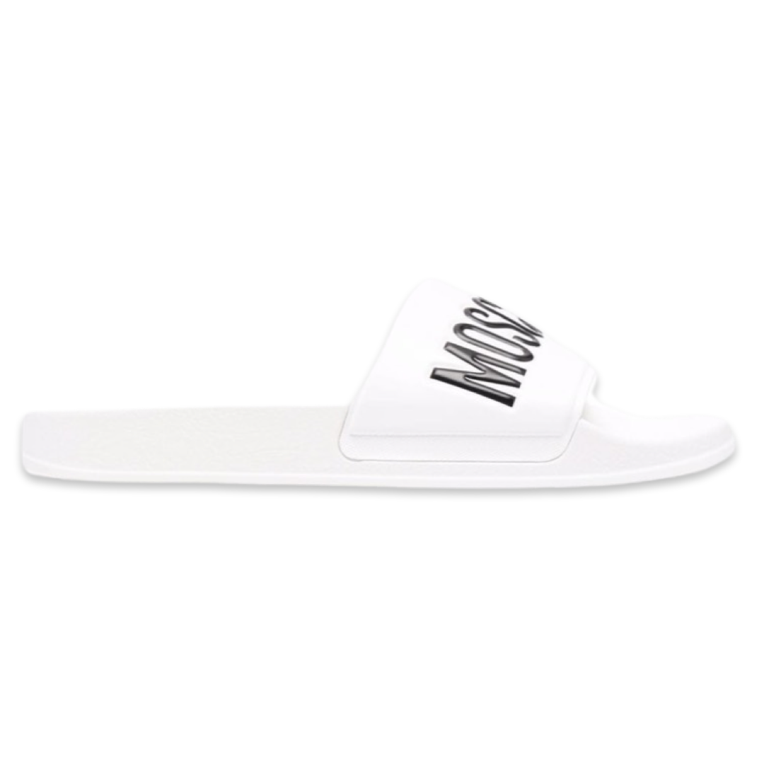 Moschino Logo Slides 'White'