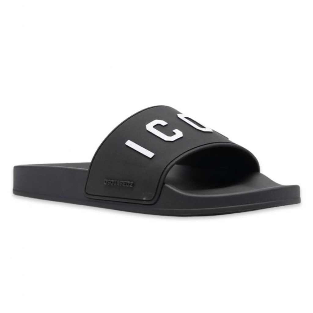 Dsquared2 Icon 3D Logo Slides ‘Black’