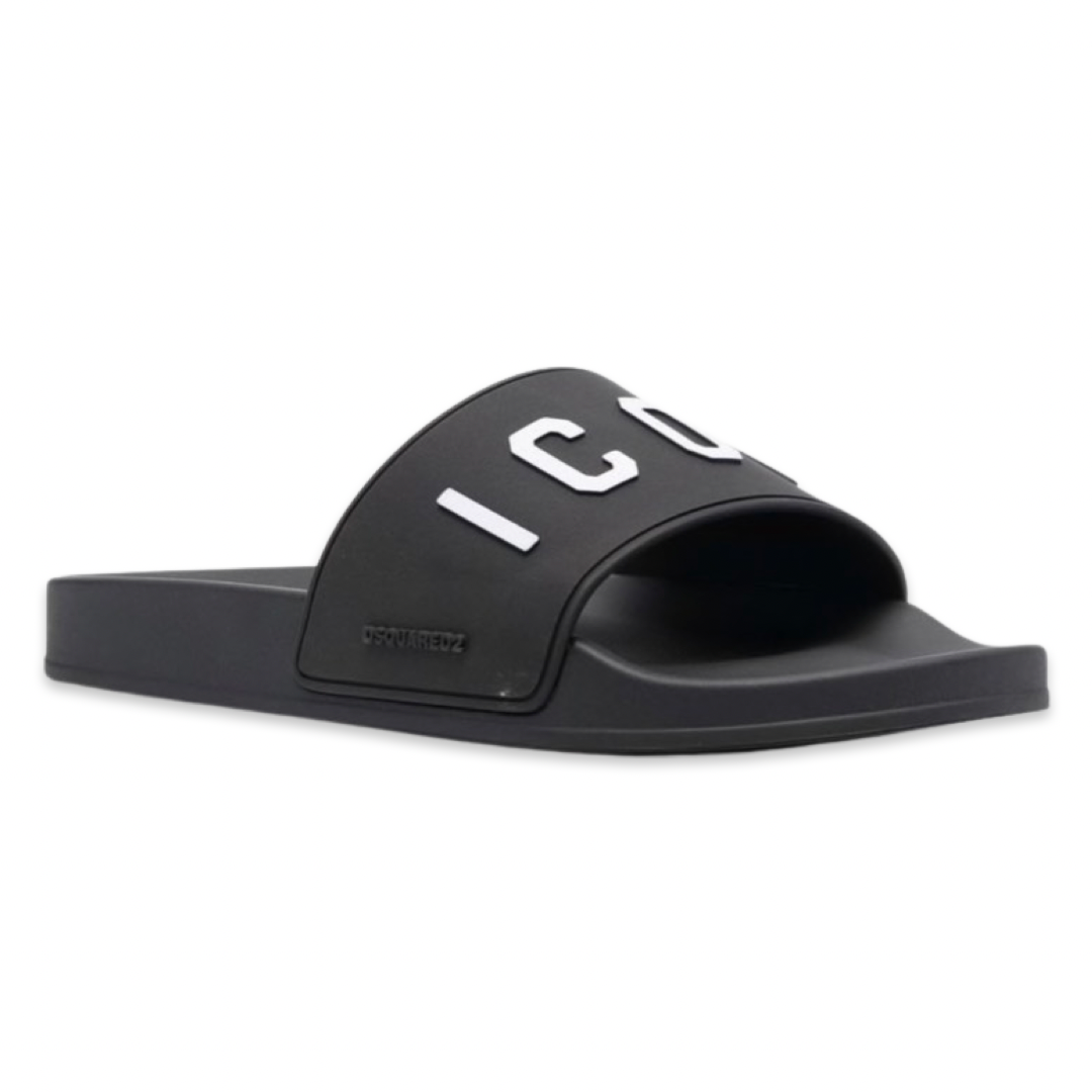 Dsquared2 Icon 3D Logo Slides ‘Black’