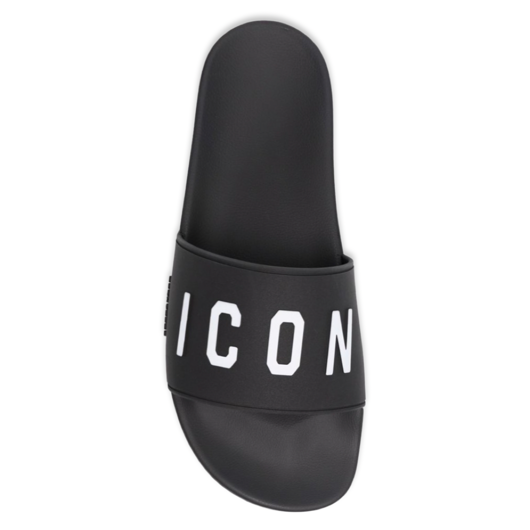 Dsquared2 Icon 3D Logo Slides ‘Black’