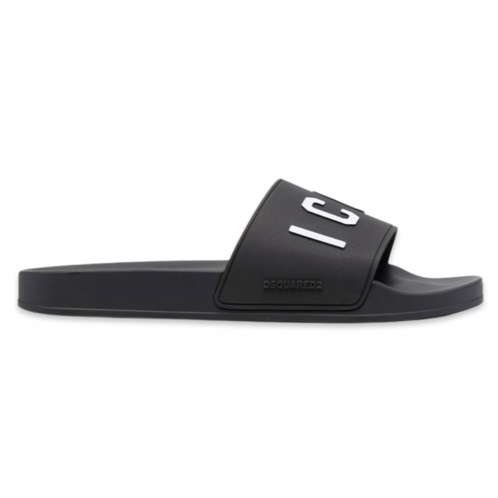 Dsquared2 Icon 3D Logo Slides ‘Black’