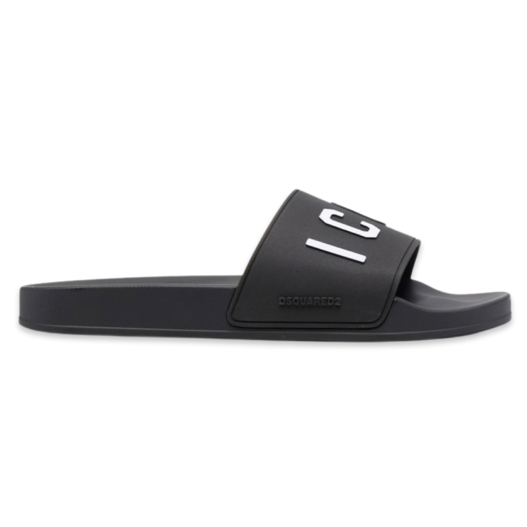 Dsquared2 Icon 3D Logo Slides ‘Black’